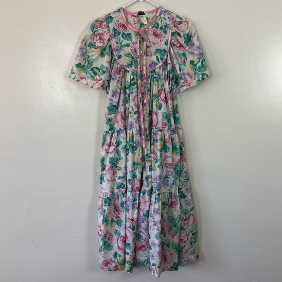 Models Coat Dresses & Skirts - Models Coat Floral Night Dress w/ Pockets